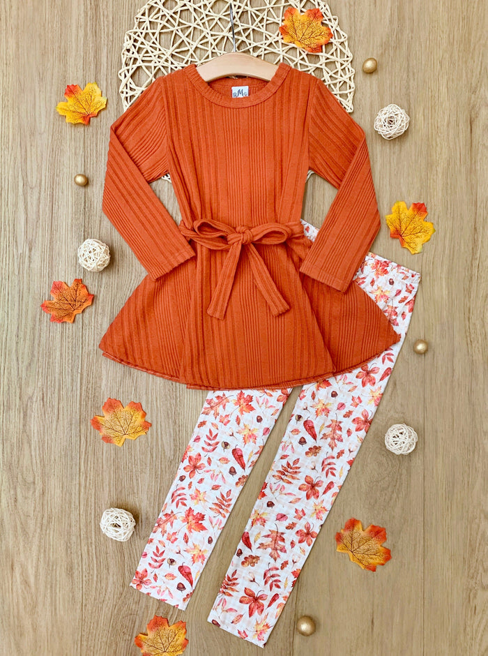 Autumn Harvest Girls Top and Legging Set Mia Belle Girls