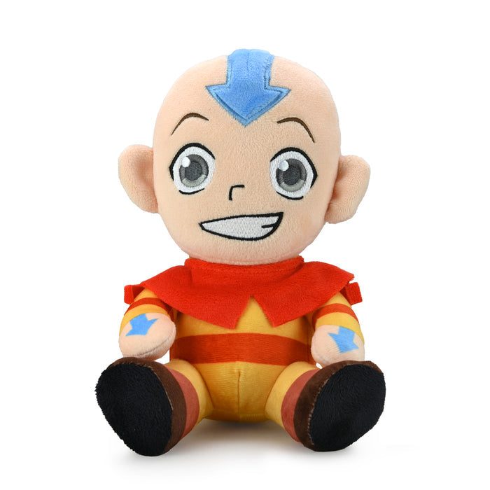 8-inch Aang plush from Avatar: The Last Airbender, soft and cuddly Phunny toy featuring his iconic outfit and cheerful expression.