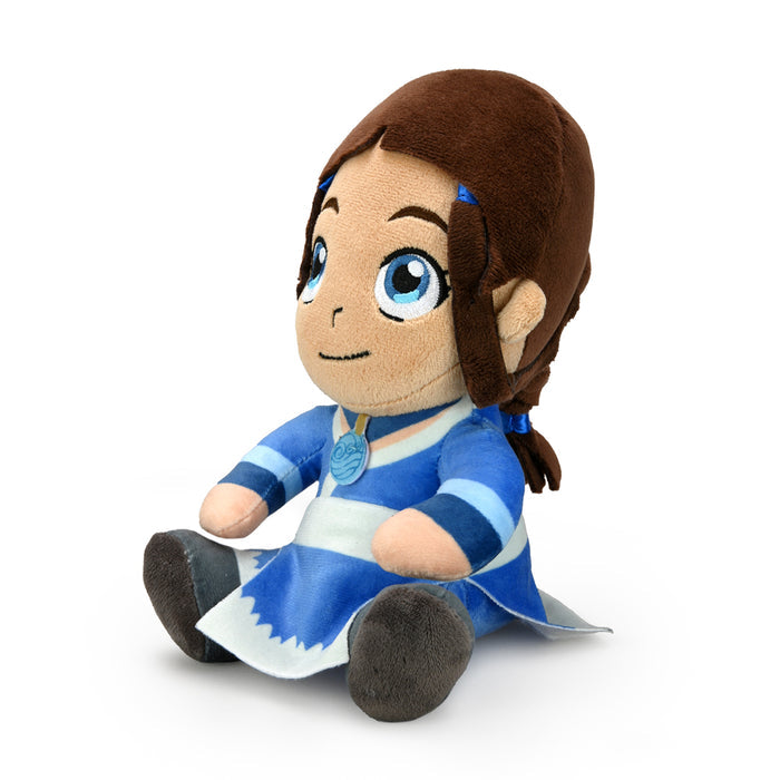 8-inch Avatar: The Last Airbender Katara Phunny plush toy, soft and cuddly with detailed character design.