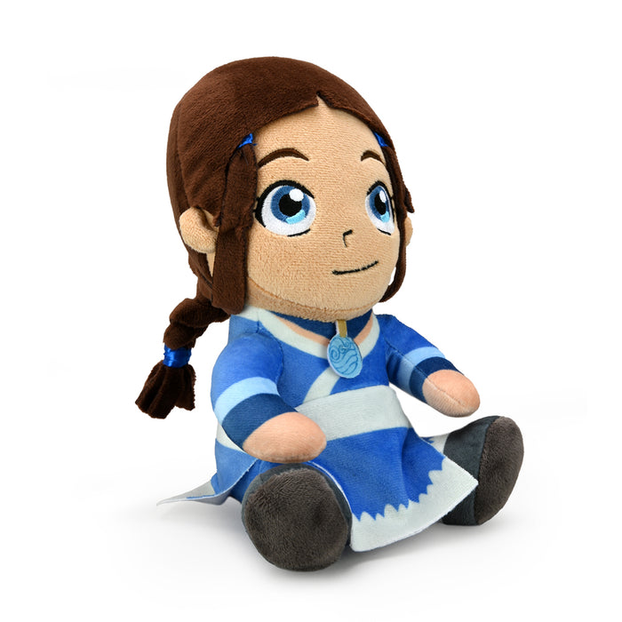 8-inch Avatar: The Last Airbender Katara Phunny plush toy featuring detailed embroidery and soft fabric, perfect for fans and collectors.