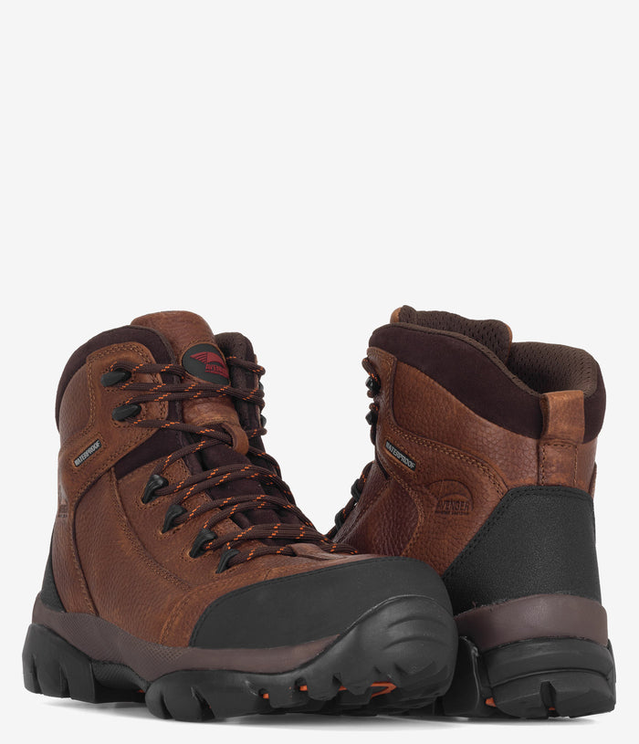 Avenger 6" Composite Safety Toe Waterproof Boot - Brown