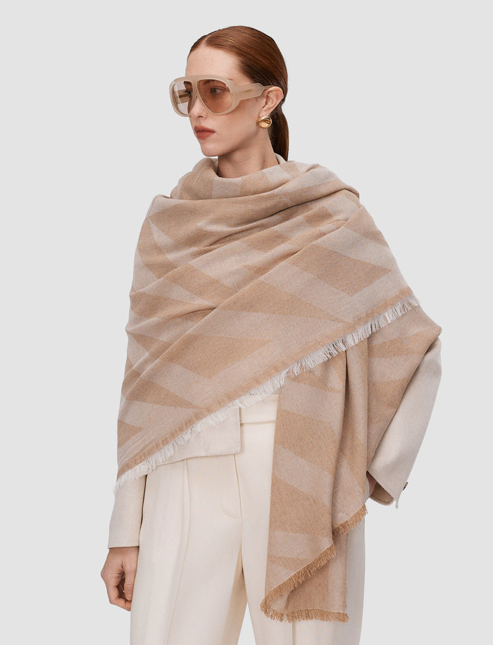 Azalea Wool Cashmere Scarf
