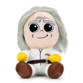 Back to the Future Doc Brown Phunny plush toy featuring Doc Brown's face and iconic hair in soft, cuddly material.