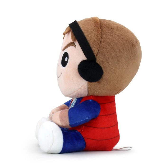 Back to the Future Marty McFly Phunny plush toy showing Marty in his iconic outfit with detailed facial features and soft fabric.