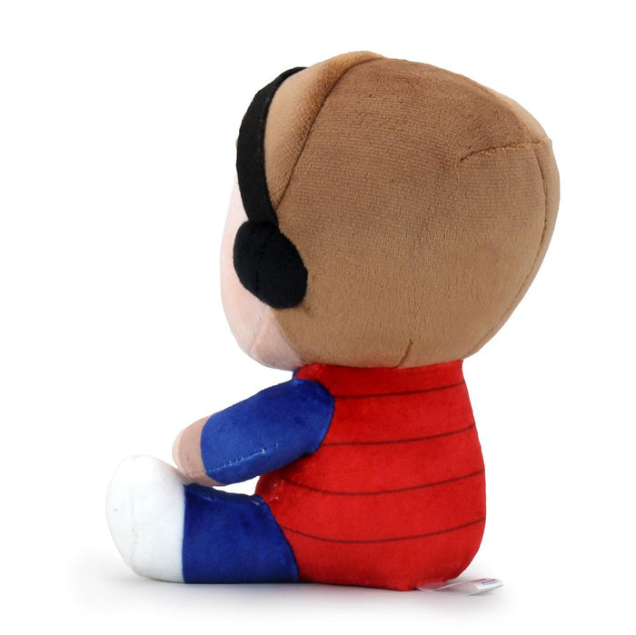 Back to the Future Marty McFly Phunny plush toy featuring the character in iconic outfit with detailed fabric and friendly expression.