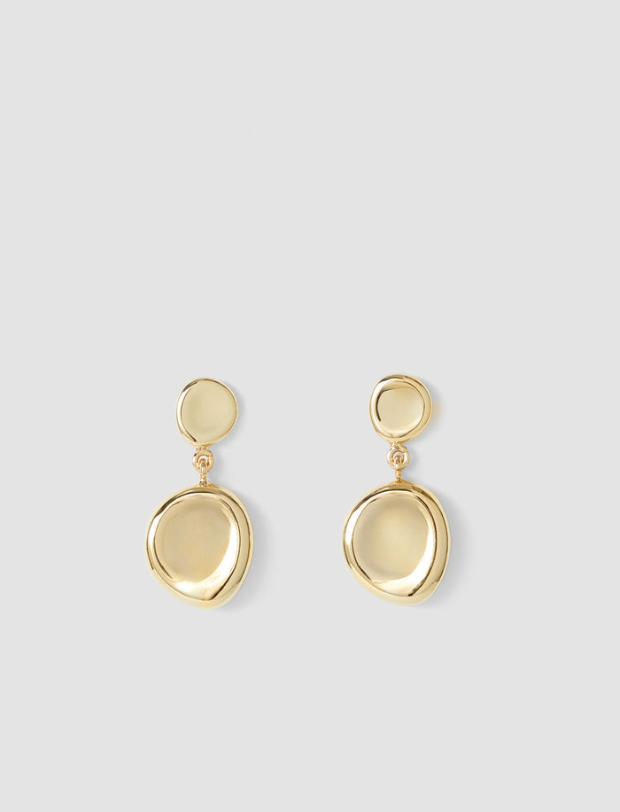 Gold Bean Drop Earrings - Joseph