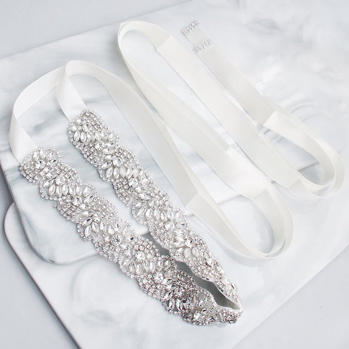 Beautiful Rhinestone Waist Belts for Wedding Dresses - Rosymae
