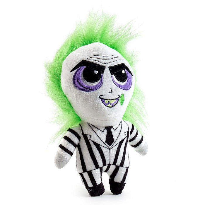 Beetlejuice Phunny plush toy by Kidrobot featuring a soft, collectible plush of the iconic character from the Beetlejuice series.