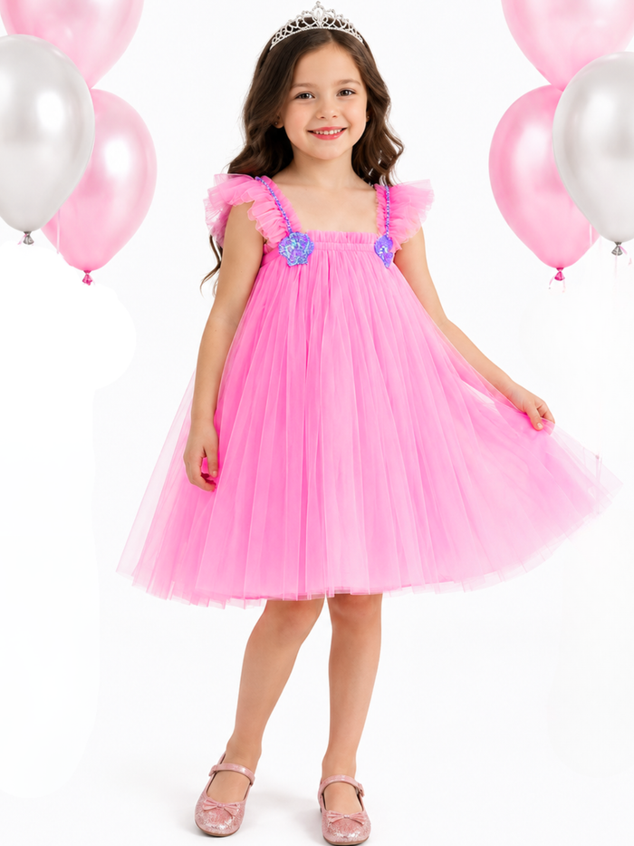 Birthday Bliss Blush Tulle Party Dress Mia Belle Girls