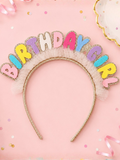 Birthday Girl Rainbow Letter Headband Mia Belle Girls