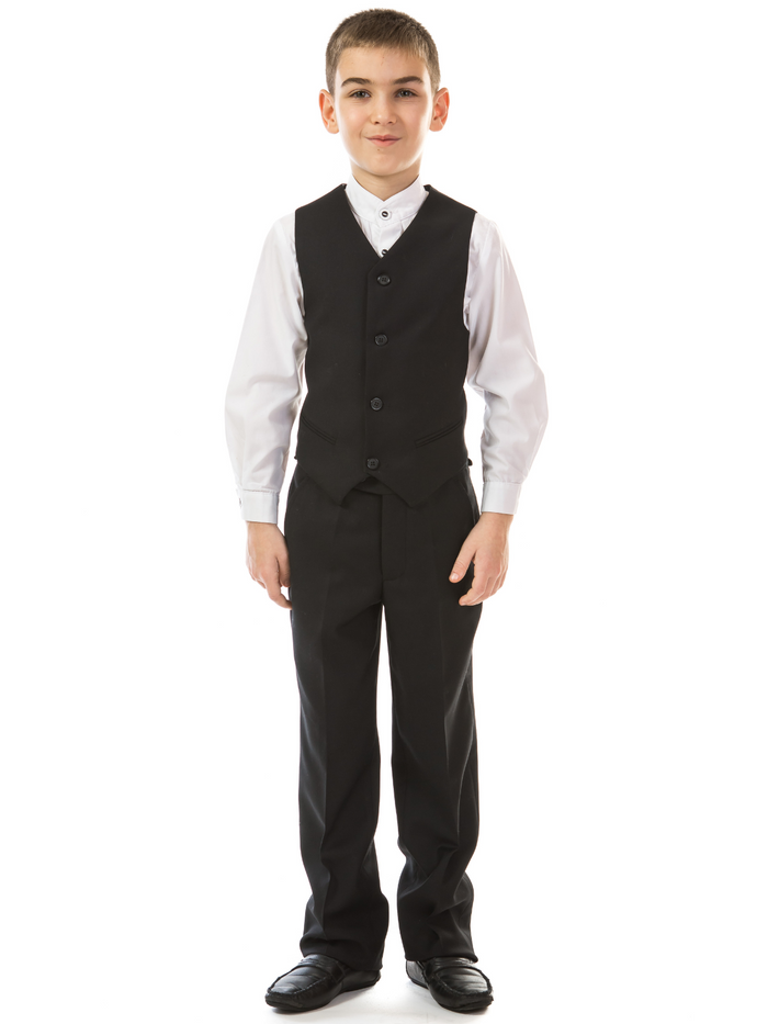 Black Classic Uniform Trouser Pants by Kids Couture Mia Belle Girls