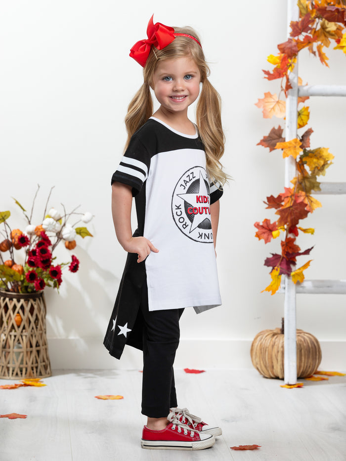 Black Music Genres Set of 2 T-Shirts by Kids Couture Mia Belle Girls