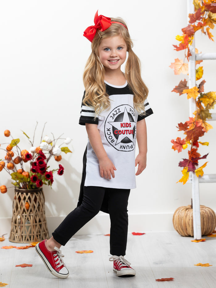 Black Music Genres Set of 2 T-Shirts by Kids Couture Mia Belle Girls