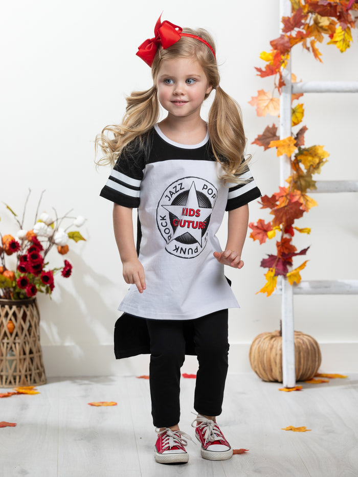 Black Music Genres Set of 2 T-Shirts by Kids Couture Mia Belle Girls