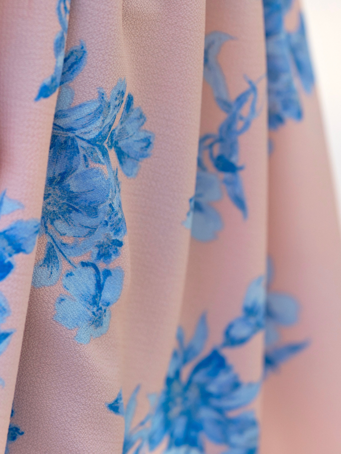 Blue Blossom High-Low Tunic and Legging Set