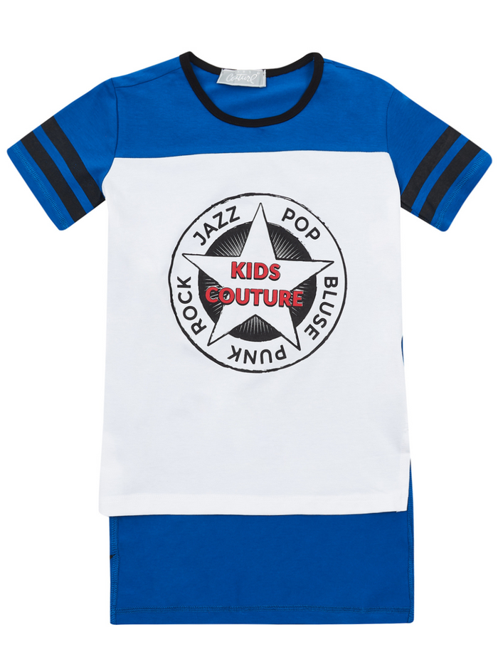 Blue Music Genres Set of 2 T-Shirts by Kids Couture Mia Belle Girls