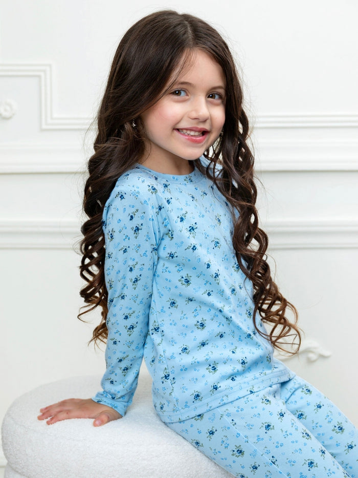 Girls floral lounge set for school and casual wear