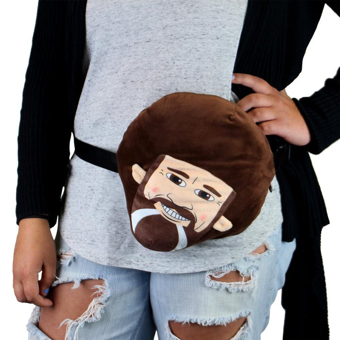Bob Ross Plush Phunny Pack featuring soft, collectible plush toys of the iconic painter and his cheerful expressions.