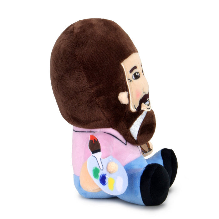 Bob Ross with Peapod 8-inch plush Phunny toy, soft and cuddly collectible featuring the famous painter and a cute Peapod character.