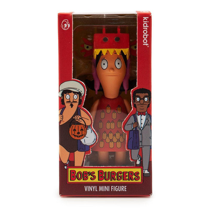 Bob's Burgers Louise Dragon art figure featuring her with a girl tattoo, 3-inch vinyl collectible with detailed design.