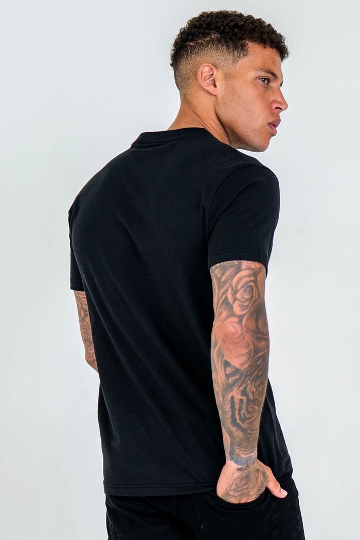 Boston Street Regular Fit Cotton T-Shirt - Black