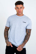 Boston Street Regular Fit Cotton T-Shirt - Grey Marl