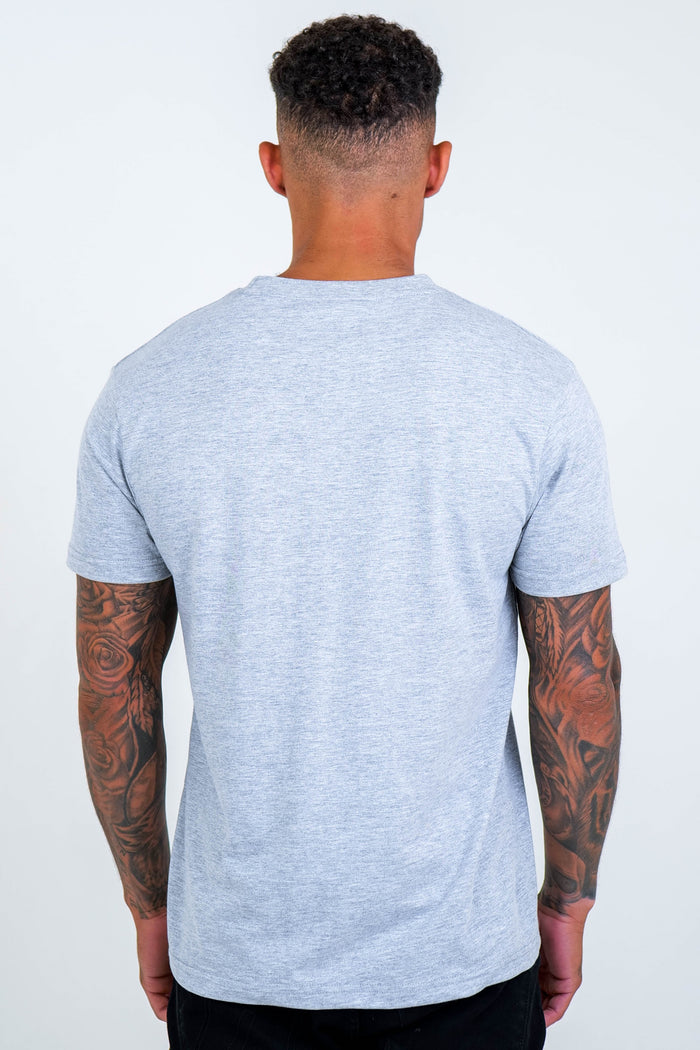 Boston Street Regular Fit Cotton T-Shirt - Grey Marl