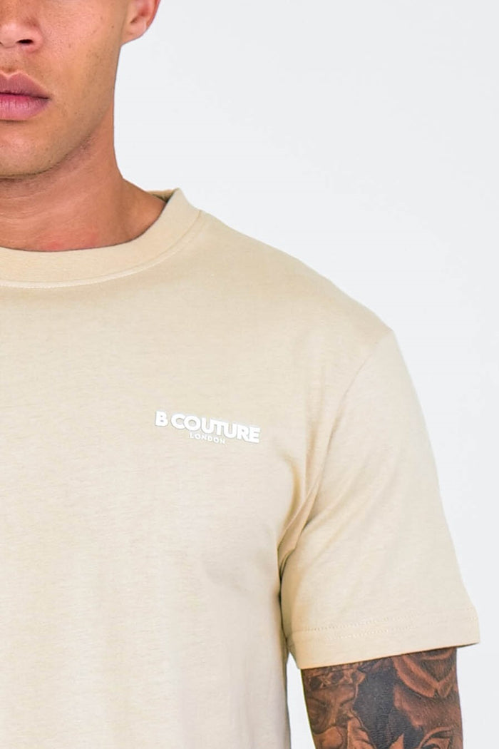 Boston Street Regular Fit Cotton T-Shirt - Stone