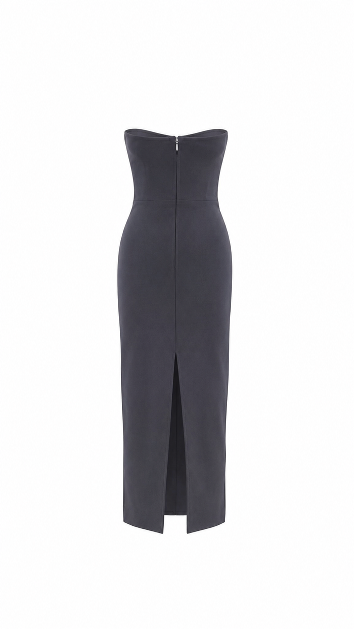 Bow Detail Midi Dress - Chic