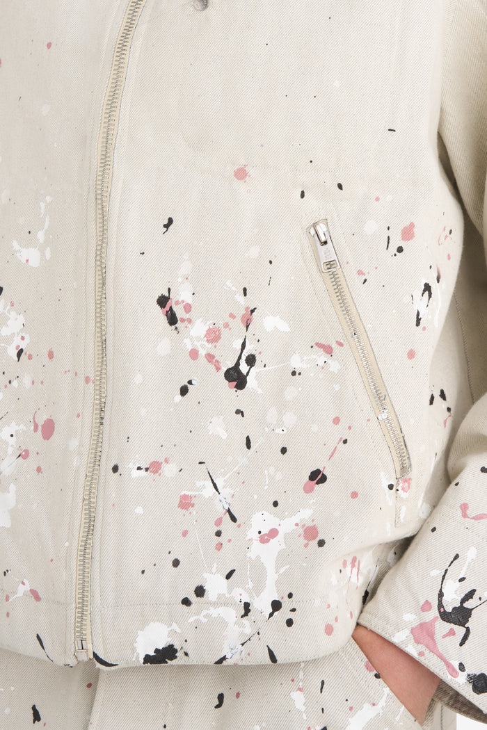 ETUDES STUDIO BOXY ZIPPED JACKET SPLASH ECRU 6