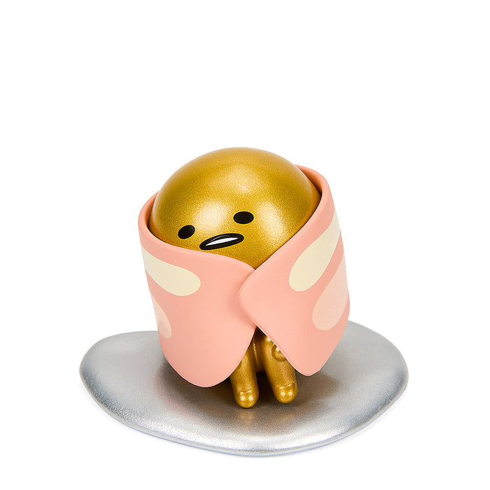Sanrio Breakfast with Gudetama vinyl art figure 2-pack featuring Gudetama characters in breakfast-themed poses and designs.