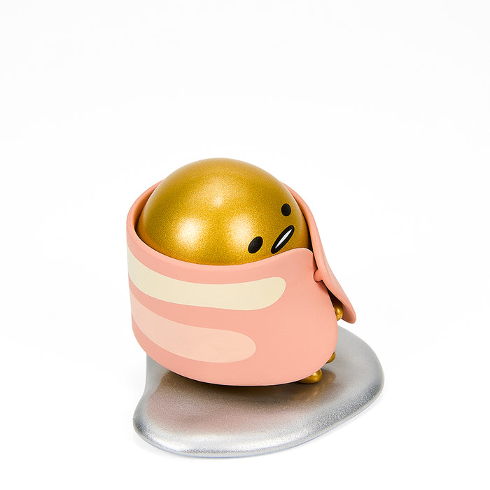 Sanrio Gudetama breakfast-themed vinyl art figure 2-pack featuring two playful Gudetama figures in breakfast setting.