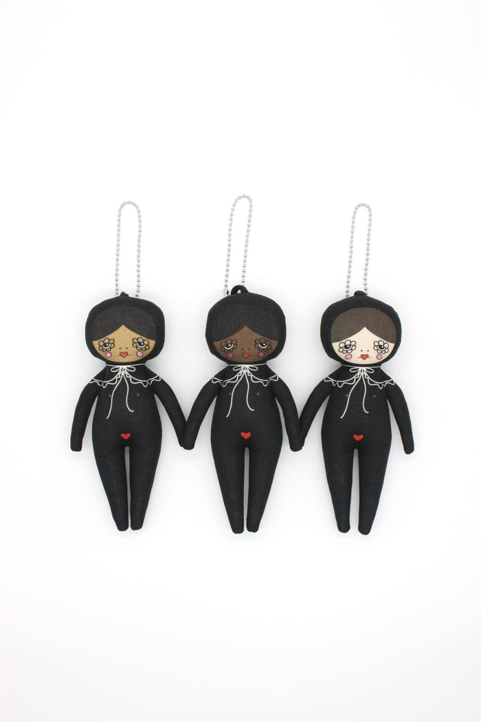 Bri Foster Doll Accessories Bri Foster Bag Charm Doll in Black Trompe L'Oeil