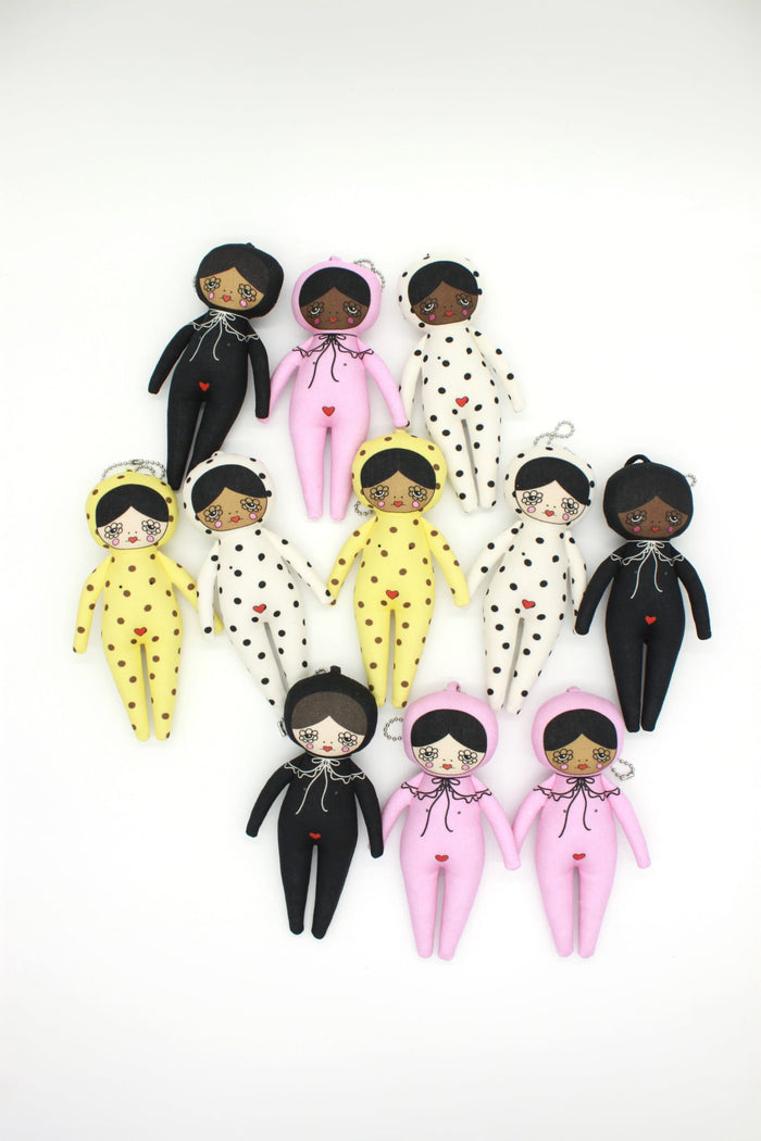 Bri Foster Doll Accessories Bri Foster Bag Charm Doll in Black Trompe L'Oeil