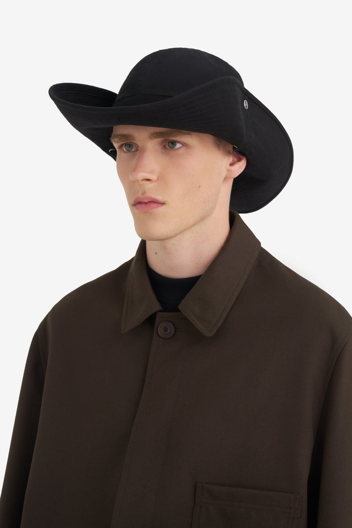 BRIM HAT ONE SIZE / BLACK