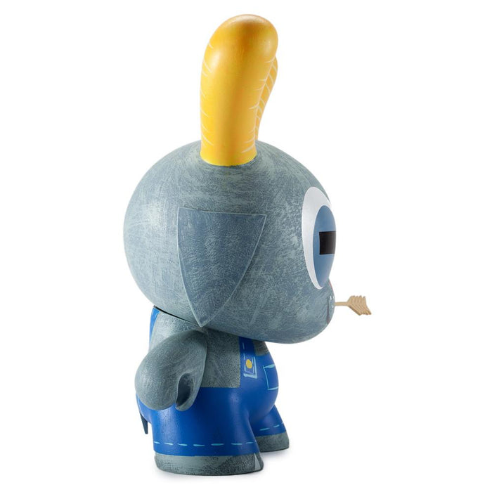 8-inch Buck Wethers Dunny vinyl figure by Amanda Visell featuring a whimsical, artistic character with detailed paintwork.