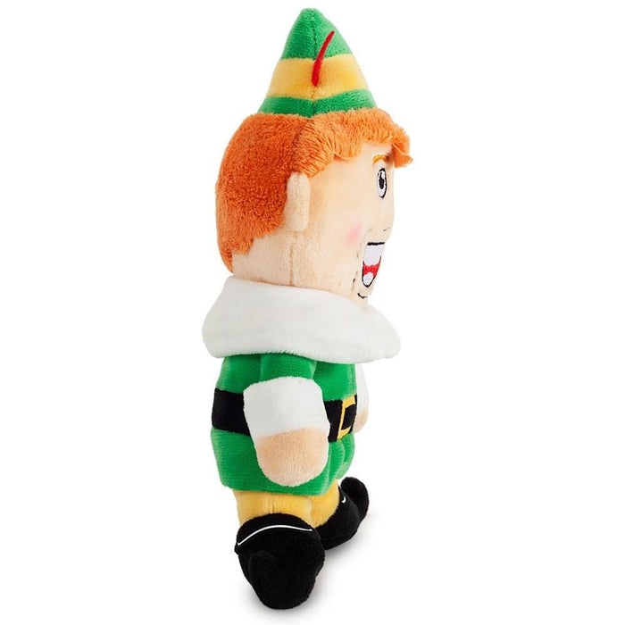 Cute Buddy the Elf plush 7-inch Phunny toy by Kidrobot, soft and cuddly elf character from the Elf movie.