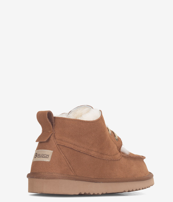 Burleigh Moc Toe Lace Chukka Boot - Chestnut