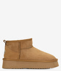 Burleigh Platform Shorty Twinface Sheepskin Boot - Chestnut