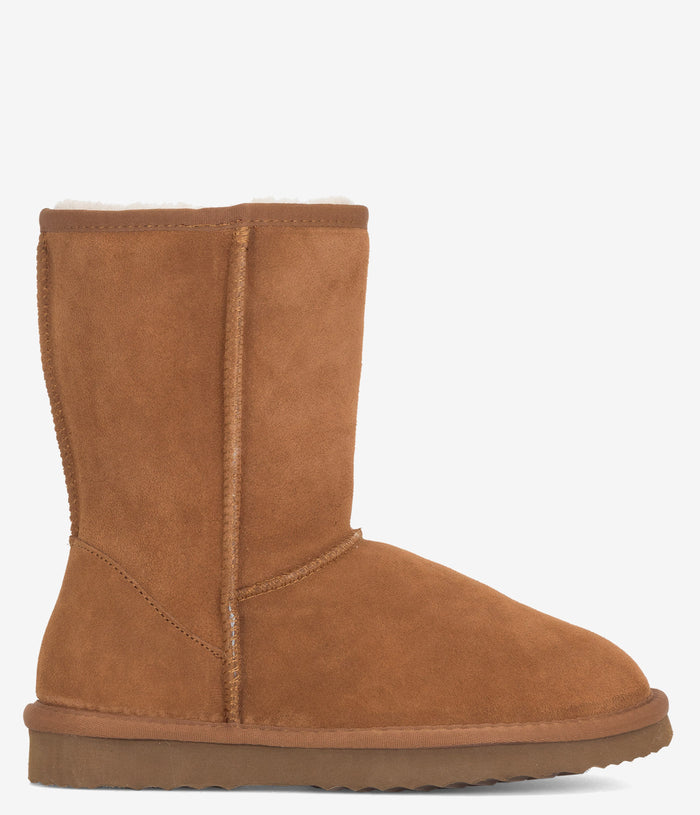 Burleigh Short Sheepskin Boot - Chestnut