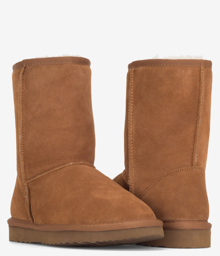 Burleigh Short Sheepskin Boot - Chestnut