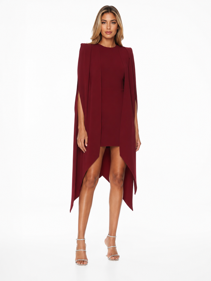 Cape Sleeve Mini Dress - Grace