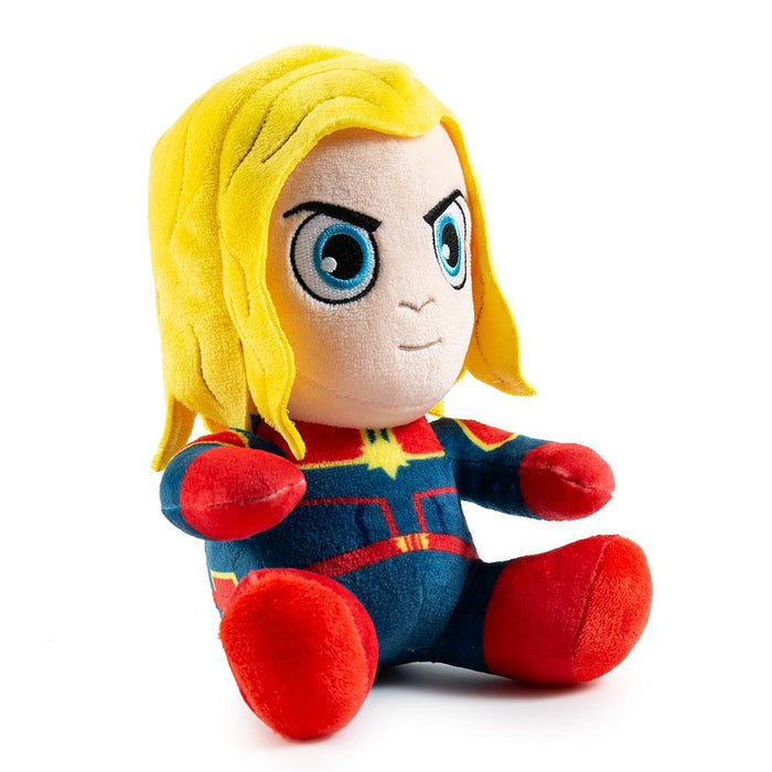 Captain Marvel Phunny plush by Marvel featuring a soft, collectible plush toy of the superhero with detailed costume and expressive face.