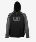CAT Apparel Colorblock Raglan Hoodie - Black Magnet