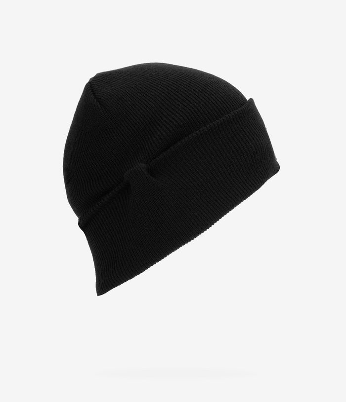 CAT Apparel Label Cuff Beanie - Black