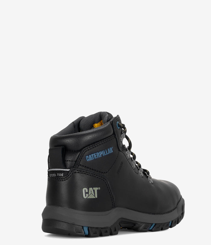 CAT Footwear Mae Steel Toe Waterproof Work Boot - Black