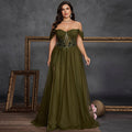 Charming Glamorous Elegant Women Plus Size Evening Gowns Prom Dresses - Rosymae