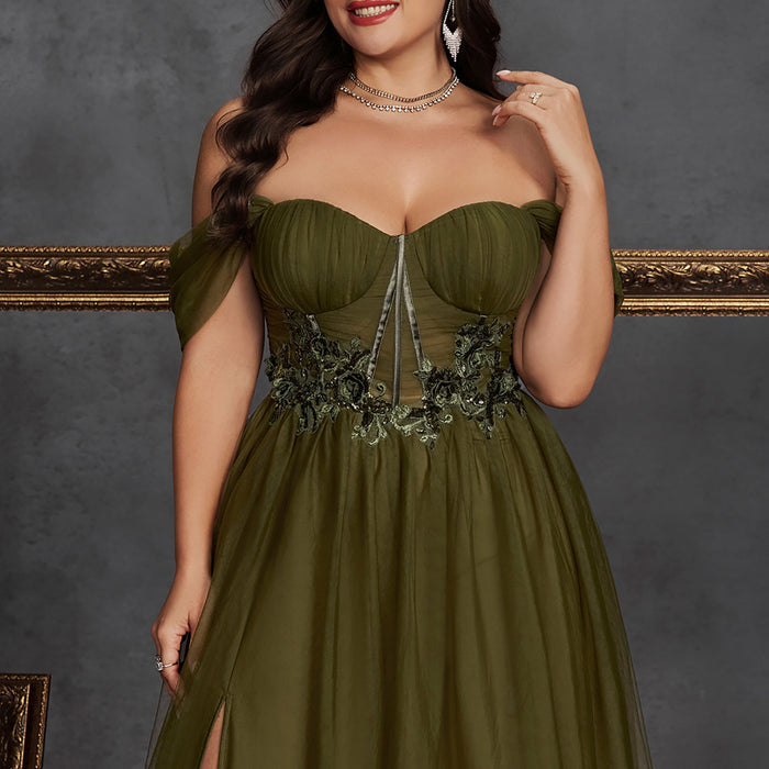 Charming Glamorous Elegant Women Plus Size Evening Gowns Prom Dresses - Rosymae