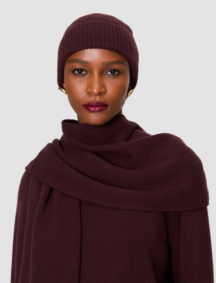 Purple Chia Pure Cashmere Hat - Joseph