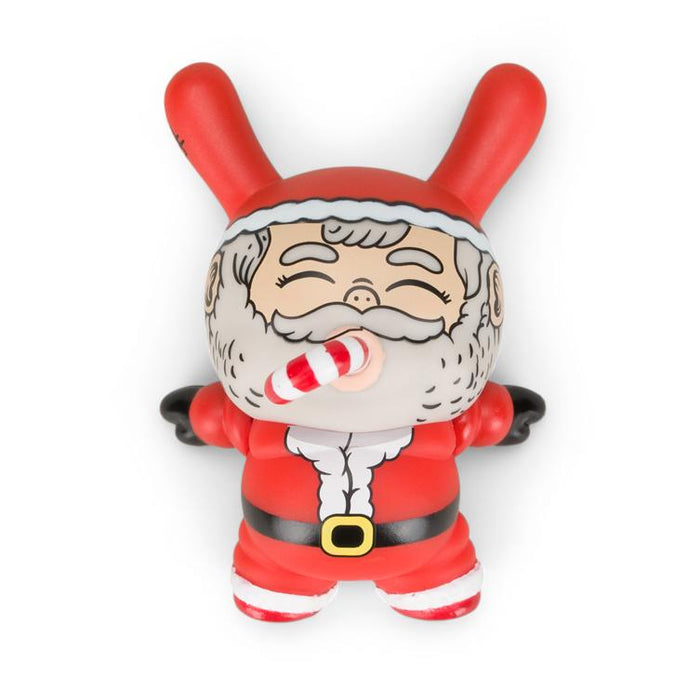Chunky Santa Dunny vinyl figure by Alex Solis featuring holiday-themed design and festive red and white colors.